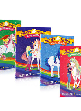 英文原版 独角兽学院系列【4册】Unicorn Academy系列9-12册 Matilda and Pearl儿童英语阅读友谊冒险故事桥梁书Penguin出版