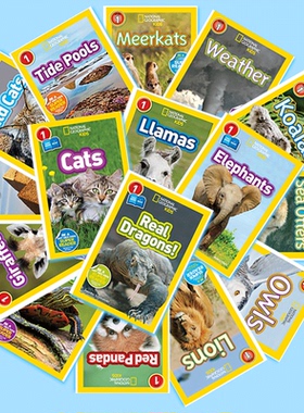 第一阶段美国国家地理儿童英语分级阅读 National Geographic Kids Readers Level 1 初阶低幼儿动物小百科启蒙绘本英文原版绘本