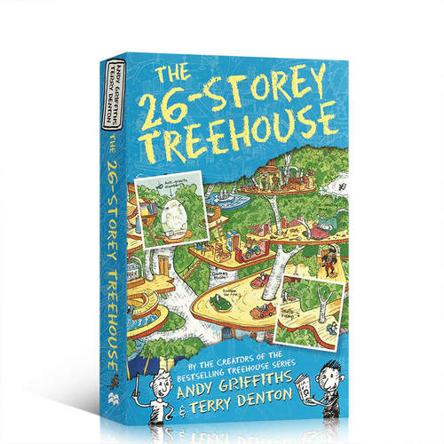预售送音频 英文原版The 26-Storey Treehouse小屁孩树屋历险记26层小学生英语课外阅读提升情节风趣幽默插图漫画桥梁章节故事书