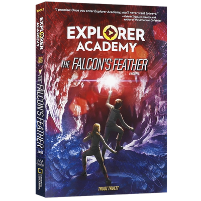 英文原版探险家学院第2册Explorer Academy: The Falcon's Feather猎鹰的羽毛儿童英语课外阅读冒险故事桥梁章节书小说10-14岁