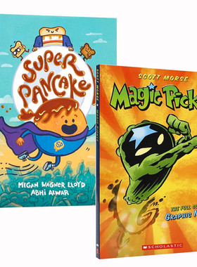 英文原版 Magic Pickle /Super Pancake 儿童启蒙认知 阅读培养 幽默有趣 食物超级英雄 超能力奇幻全彩漫画 系列2册