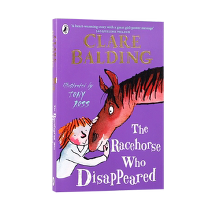 进口英文原版 The Racehorse Who Disappeared 消失的赛马 Puffin出版 中小学生英语课外阅读读物 儿童英语桥梁章节漫画书 6-9岁
