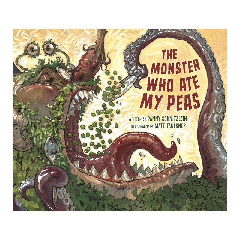 预售英文原版The Monster Who Ate My Peas吃掉我豌豆的怪物搞笑怪物韵律绘本平装绘本8-12岁