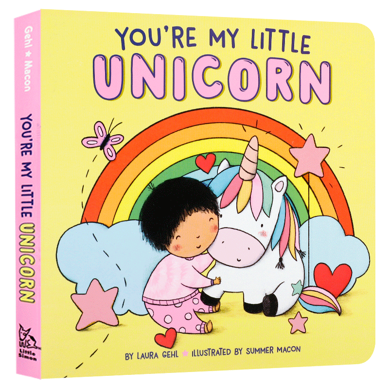 英文原版You're My Little Unicorn 你是我的小独角兽 2-6岁低幼儿童英语启蒙绘本 宝宝睡前亲子共读睡前故事纸板书 培养阅读兴趣