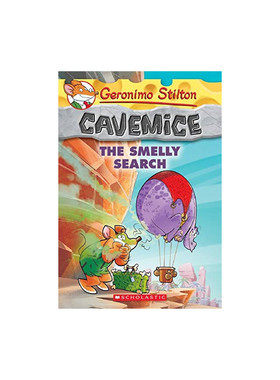 英文原版 Geronimo Stilton Cavemice #13: The Smelly Search 老鼠记者13 臭气熏天的搜寻 2023年新品桥梁章节书 学乐出版