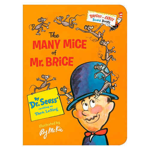 预售英文原版Bright & Early Board Books: The Many Mice of Mr. Brice布莱斯先生的许多老鼠 苏斯博士儿童启蒙认知纸板绘本 2岁