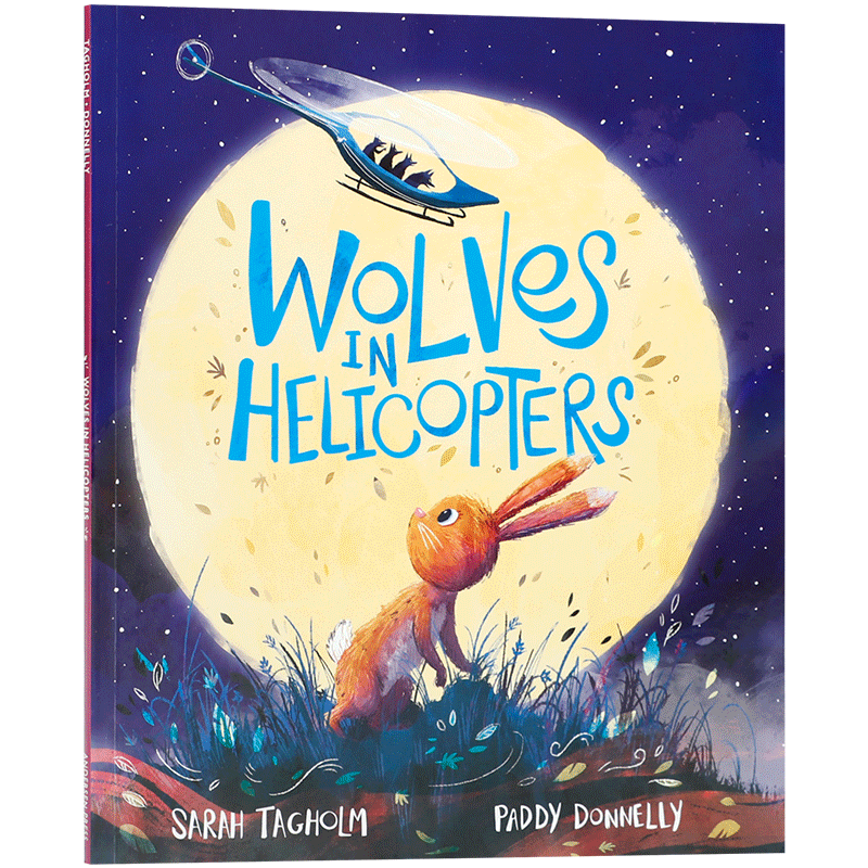 英文原版绘本 Wolves in Helicopters 直升机上的狼群帮助克服噩梦恐惧关于勇气的故事亲子阅读情绪调节精美插图平装4-8岁