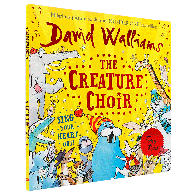 英文原版 David Walliams:The Creature Choir 平装 生物合唱团 献给爱唱爱笑的人的温暖有趣故事 幼儿益智启蒙图书