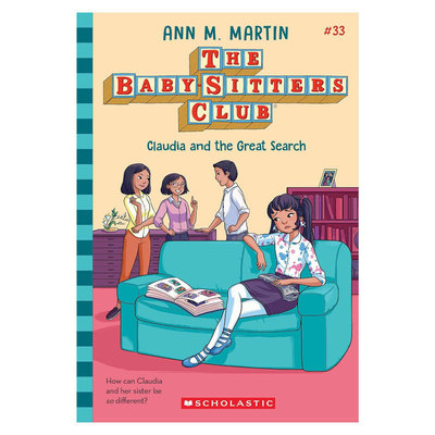 预售英文原版The Baby-sitters Club #33: Claudia and the Great Search保姆俱乐部33 克劳迪娅寻找自我平装小说10-14岁