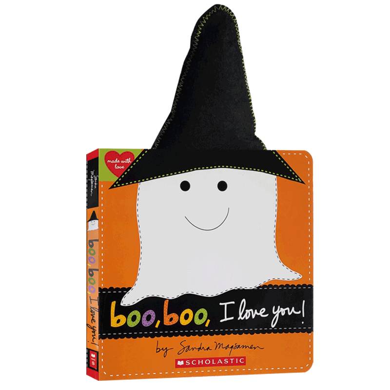 英文原版绘本 Boo, Boo, I Love You! (Made with Love) 嘘,嘘,我爱你儿童英语 启蒙认知纸板书 亲子互动共读图画书正品进口书籍