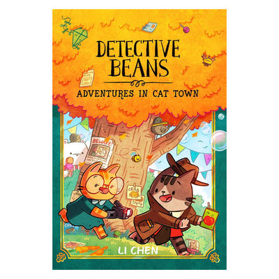预售英文原版Detective Beans #2: Adventures in Cat Town豆豆侦探2 猫镇历险记小猫侦探世界全彩漫画 侦探悬疑8-12岁