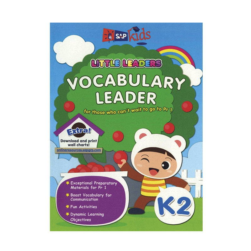 英文原版 2023年新品 SAP Little Leader - Vocabulary Leader K2 小领袖词汇领袖 k2  儿童宝宝小学经典综合作业本 英文学习教辅