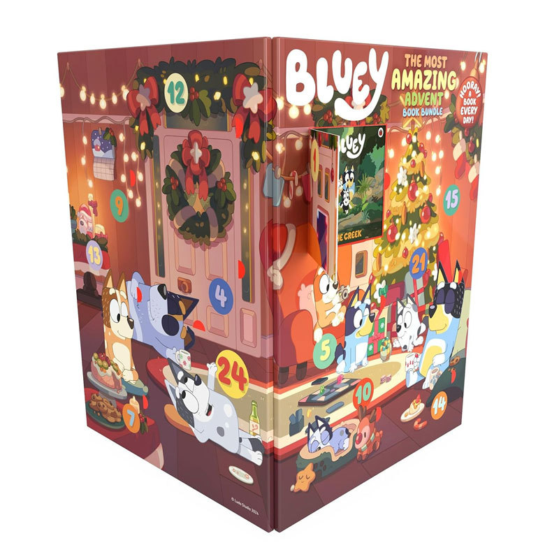 预售英文原版 Bluey: The Most Amazing Advent Book Bundle 小蓝狗布鲁伊盲盒圣诞节倒数日历 儿童启蒙阅读平装绘本 4-8岁