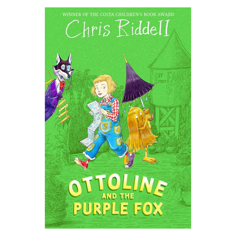 英文原版Ottoline #4: and the Purple Fox小侦探欧杜琳4 紫狐胡椒罐大楼的小侦探系列黑白插图幽默悬疑桥梁章节书10-14岁