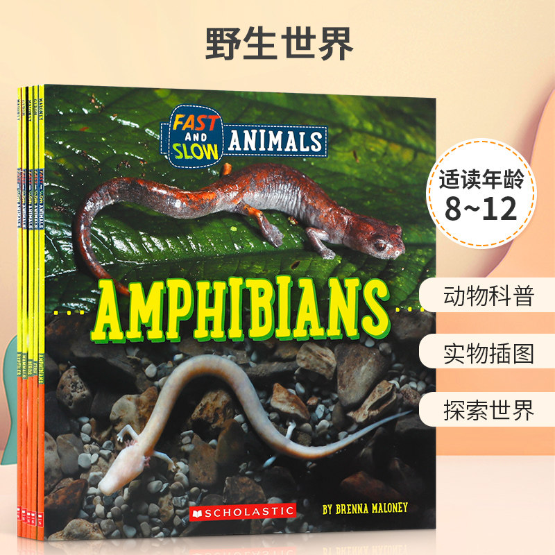 英文原版 Wild World Series 5 野生世界 系列5本 8-12岁儿童青少年课外理解进阶读物 动物科普类分级绘本 Scholastic出版