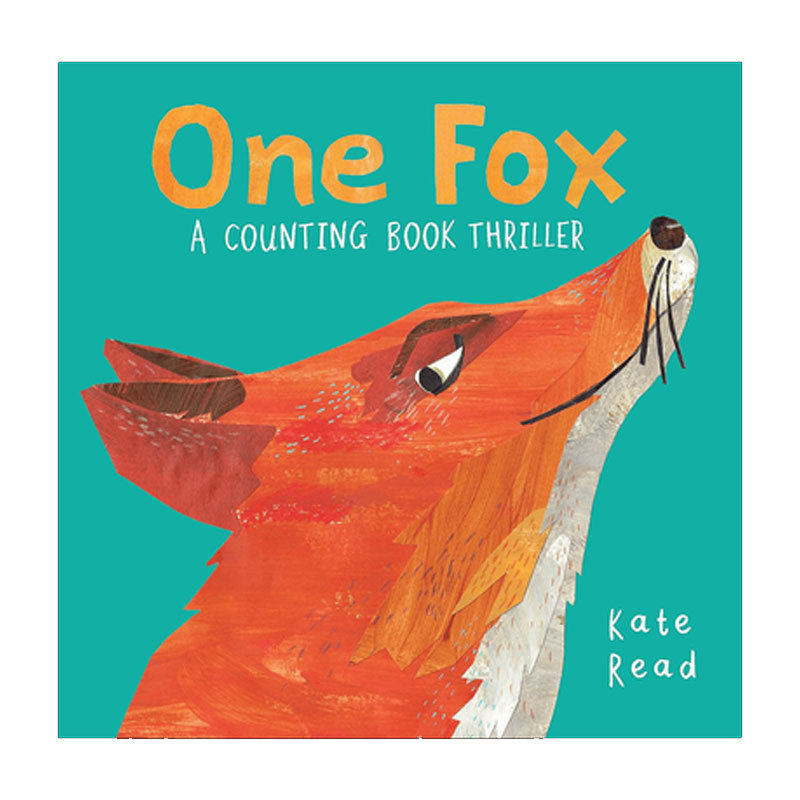 英文原版One Fox一只狐狸农场冒险故事数数书 鲜艳插图 冒险故事平装绘本2-6岁