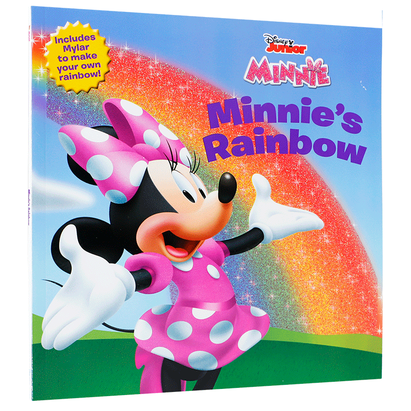 英文原版Minnie Minnie's Rainbow米妮的彩虹 Disney迪士尼宝宝睡前童话故事书 儿童英语趣味启蒙绘本 亲子共读孩子颜色认知图画书
