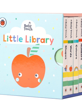 英文原版绘本 Baby Touch: Little Library 小图书馆 小本盒装 Ladybird出版低幼儿童英语启蒙认知绘本亲子纸板书触摸书