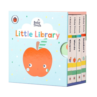 英文原版绘本 Baby Touch: Little Library 小图书馆 小本盒装 Ladybird出版低幼儿童英语启蒙认知绘本亲子纸板书触摸书
