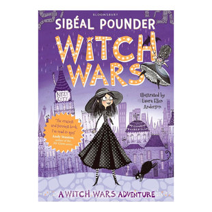 英文原版 Witch Wars #1 女巫之战1 魔法冒险章节故事 黑白插图 趣味故事 魔幻冒险平装桥梁/章节书魔幻奇幻8-12岁