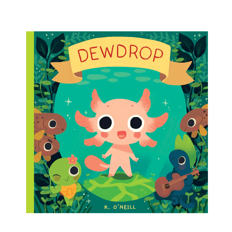 英文原版 Dewdrop 小露珠 蝾螈小露珠的体育博览会 4-8岁儿童宝宝启蒙益智社交礼仪友谊培养绘本平装Oni Press出版