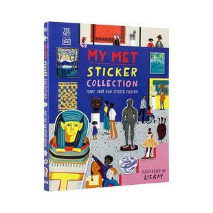 附贴纸英文原版绘本My Met Sticker Collection 大都会博物馆 DK出版儿童艺术启蒙科普百科全书图鉴书 SETM课外读物 知识类图画书
