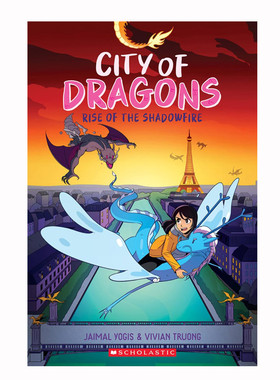 英文原版巨龙高城City of Dragons#2影火的崛起:漫画小说Rise of the Shadowfire 8-12岁儿童课外阅读平装漫画桥梁书