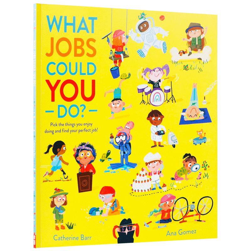 英文原版What Jobs Could You Do? 你会做什么工作？ 儿童职业认知科普读物启蒙绘本早教书 帮助孩子培养创造性思维确定目标