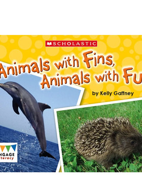 英文原版 Animals With Fins, Animals With Fur 有着鳍和毛的动物 了解不同动物的鳍和毛 幼儿宝宝趣味益智科普百科绘本