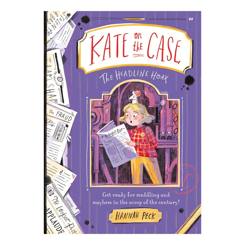 英文原版 Kate on the Case #3: Headline Hoax 凯特大侦探3 头条新闻骗局 全彩插图侦探推理章节冒险故事书 8-12岁