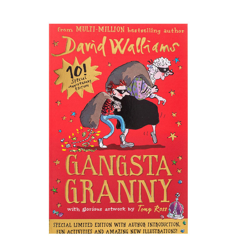 英文原版 了不起的大盗奶奶David Walliams: Gangsta Granny大卫·少年幽默小说黑帮奶奶 幽默治愈成长故事桥梁章节书 平装