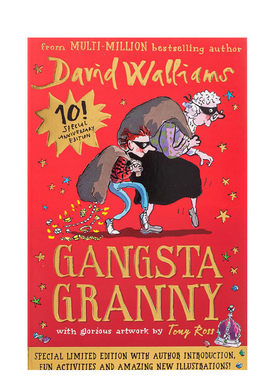 英文原版 了不起的大盗奶奶David Walliams: Gangsta Granny大卫·少年幽默小说黑帮奶奶  幽默治愈成长故事桥梁章节书 平装