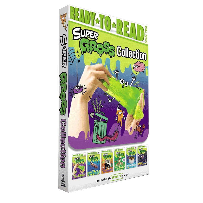 英文原版绘本Ready-to-Read Level 2: Super Gross Collection 6册盒装预备阅读2级别：超级恶心儿童英语阅读入门分级读物