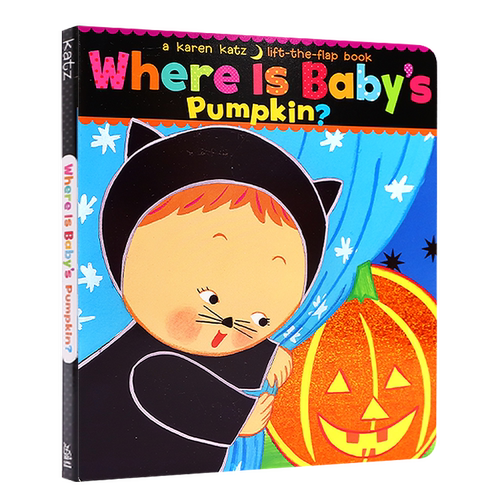 英文原版绘本纸板书Where Is Baby's Pumpkin? 小宝贝的南瓜在哪里? 儿童启蒙阅读英语辅导训练趣味故事图画书 正版进口图书