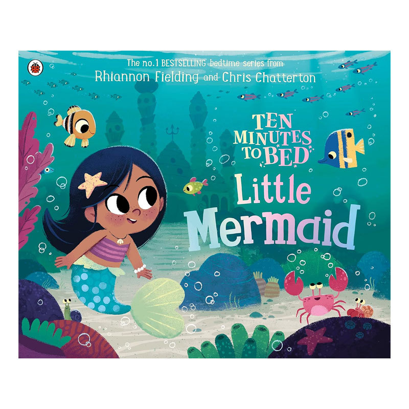 预售英文原版Ten Minutes to Bed: Little Mermaid10钟睡前故事 小美人鱼精美插画睡前故事平装绘本4-8岁