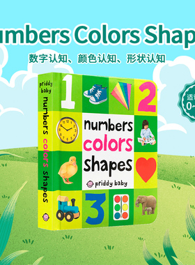 英文原版first 100 words系列Numbers Colors Shapes数字颜色形状精装纸板书first100words系列Animals卡车Trucks农场Farm