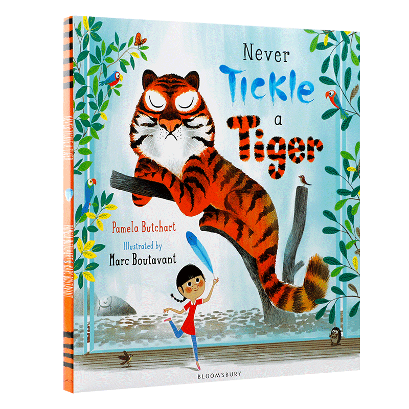 英文原版绘本 不要给老虎挠痒痒 Never Tickle a Tiger 3-5岁儿童英语启蒙绘本 Bloomsbury出版英语幽默趣味图画故事书 平装大开本