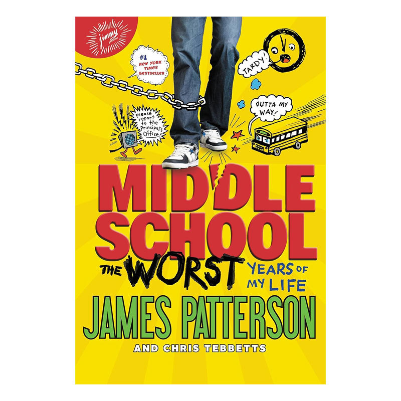 预售电影原著校园成长小说 Middle School: The Worst Years of My Life 中学 我人生悲惨的岁月 英文进口平装原版小说 成长生活