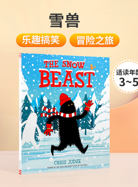 英文原版绘本The Snow Beast雪兽3-5岁低幼儿童英语启蒙认知绘本宝宝睡前童话寓言故事图画书亲子共读早教Andersen Press出版