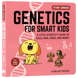 英文原版 Future Geniuses #3 Genetics for Smart Kids生命起源小科学家指南（3） 聪明孩子的遗传学 儿童认知启蒙科普绘本纸板书