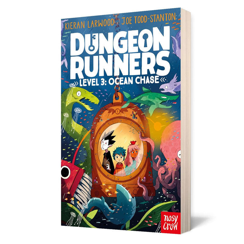 预售英文原版Dungeon Runners #3: Ocean Chase地牢跑者3 海洋追逐蓝彼得奖作家水石奖作家平装桥梁/章节书冒险故事8-12岁
