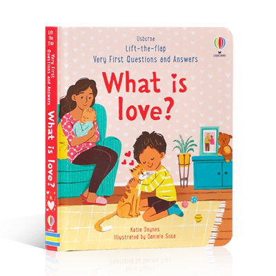英文原版绘本Very First Questions & Answers: What is love? 第一个问题和答案：什么是爱？阅读理解爱与被爱的意义翻翻书