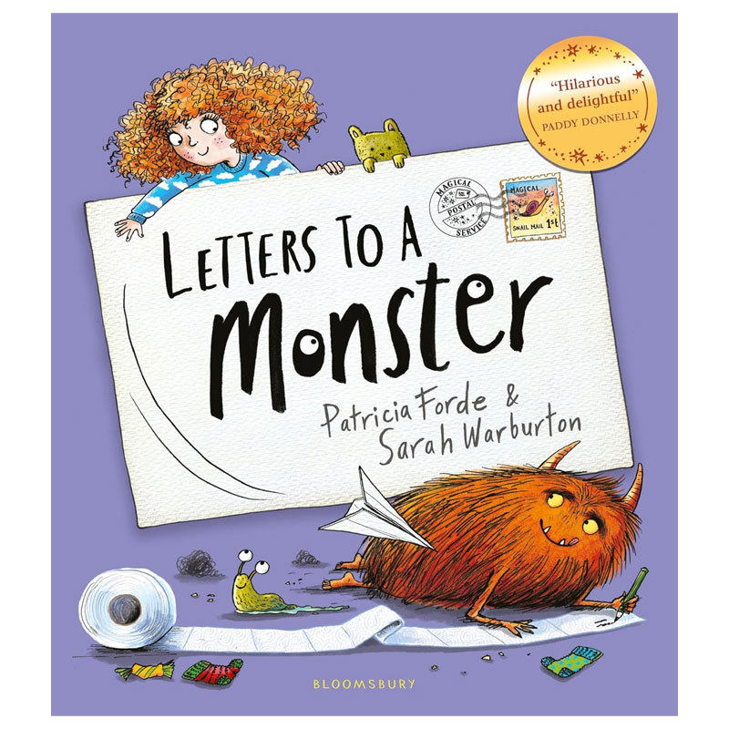 英文原版Letters to a Monster给怪兽的信件床下怪物搞笑故事搞笑绘本 睡前故事 温馨友谊平装绘本4-8岁 - 实物图