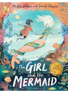 英文原版 The Girl and the Mermaid 女孩与美人鱼 2024年水石奖最佳图书 水彩插图 深海冒险 奇幻故事魔幻奇幻 4-8岁