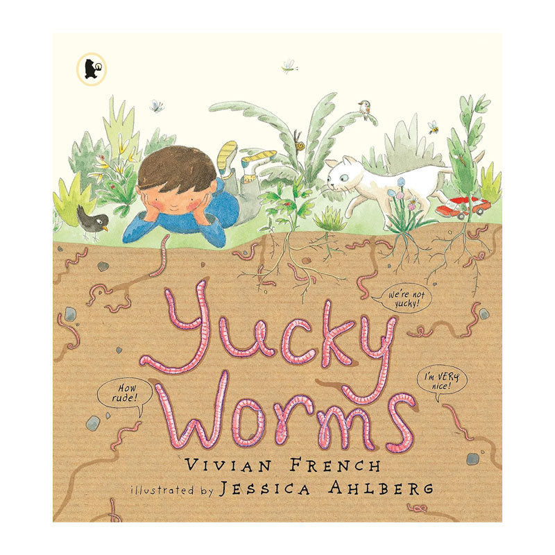 英文原版 Yucky Worms 小虫子大作用 蚯蚓自然史 科普绘本 自然故事 趣味认知 平装 科普入门/了解世界4-8岁
