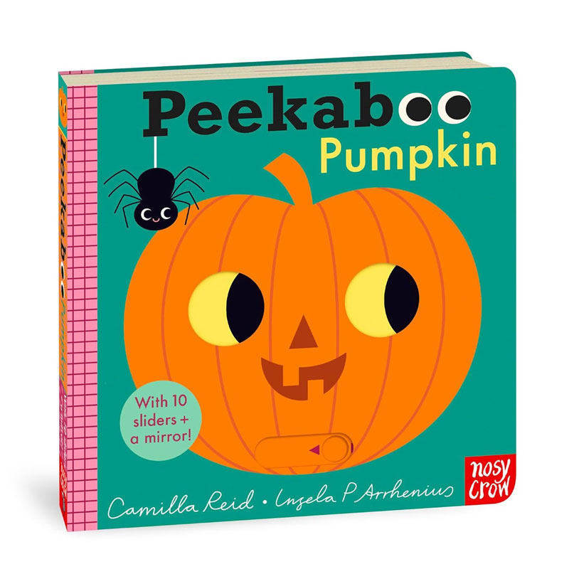 英文原版Peekaboo Pumpkin南瓜躲猫猫亲子互动机关操作游戏书互动机关 韵律语言 手脑并用纸板抽拉机关书基础概念认知0-3岁