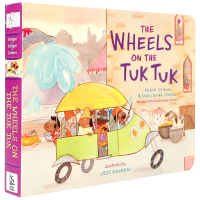 英文原版 The Wheels on the Tuk Tuk (Classic Board Books) 嘟嘟车上的轮子 2-6岁启蒙益智低幼宝宝绘本纸板Little Simon