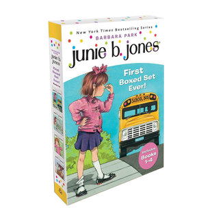 朱尼琼斯系列1 First 英文原版 Set 4册礼盒装 Jones Books Ever 12岁 儿童初级章节桥梁书课堂冒险8 Boxed Junie