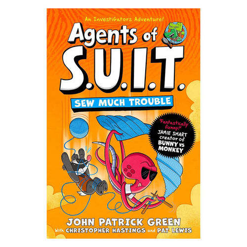 预售英文原版 Investigators: Agents of S.U.I.T. #4: Sew Much Trouble 鳄鱼侦外传4 下水道侦探超级特工推理平装绘本10-14岁