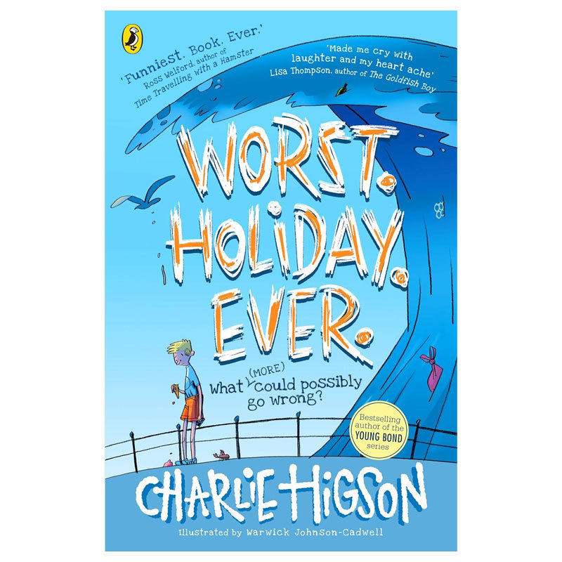 英文原版Worst. Holiday. Ever.坏的打算。假期。永远。面对恐惧焦虑的勇气小说故事搞笑感人成长体验平装小说生活体验10-14岁